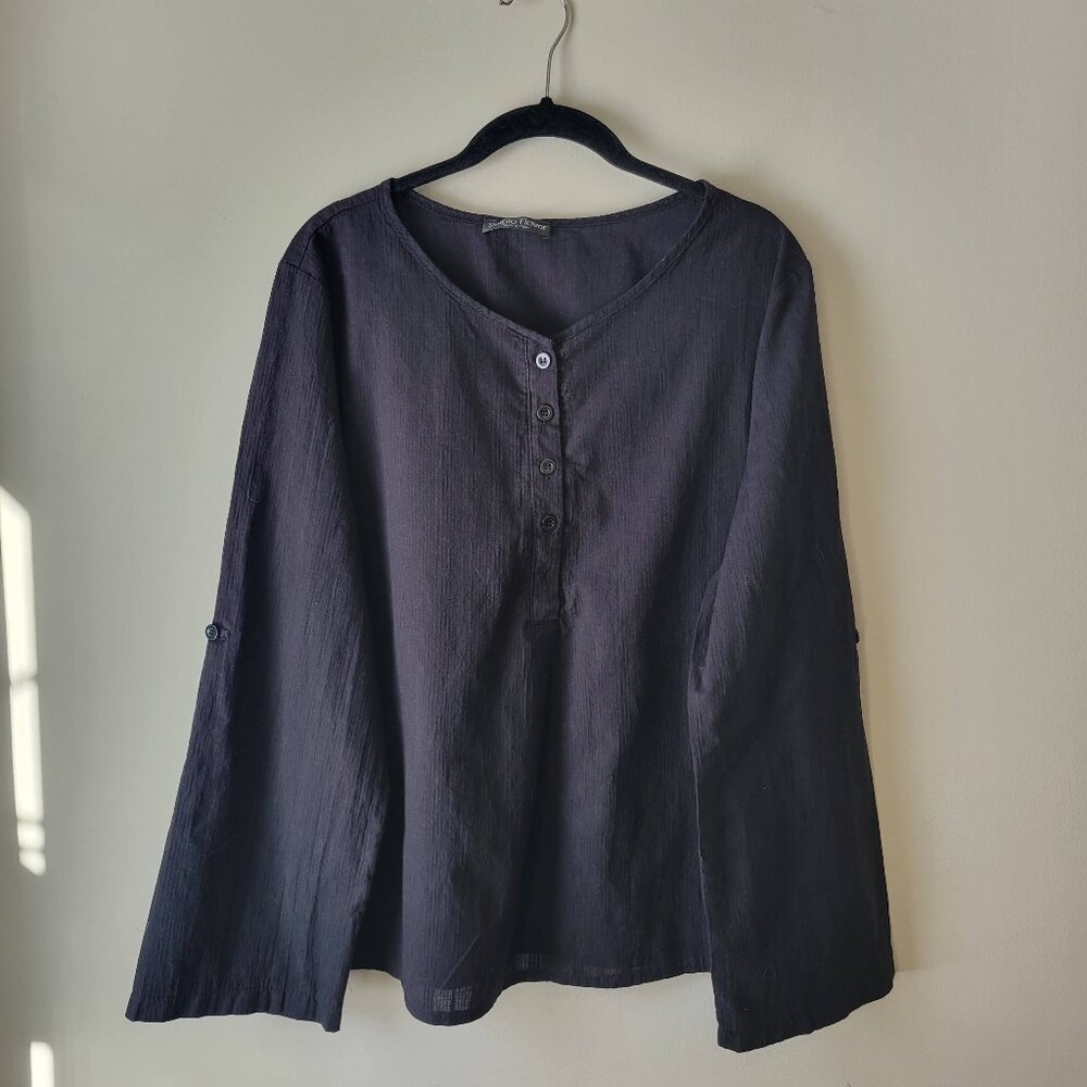 Black Shirt, XL, Long Sleeve